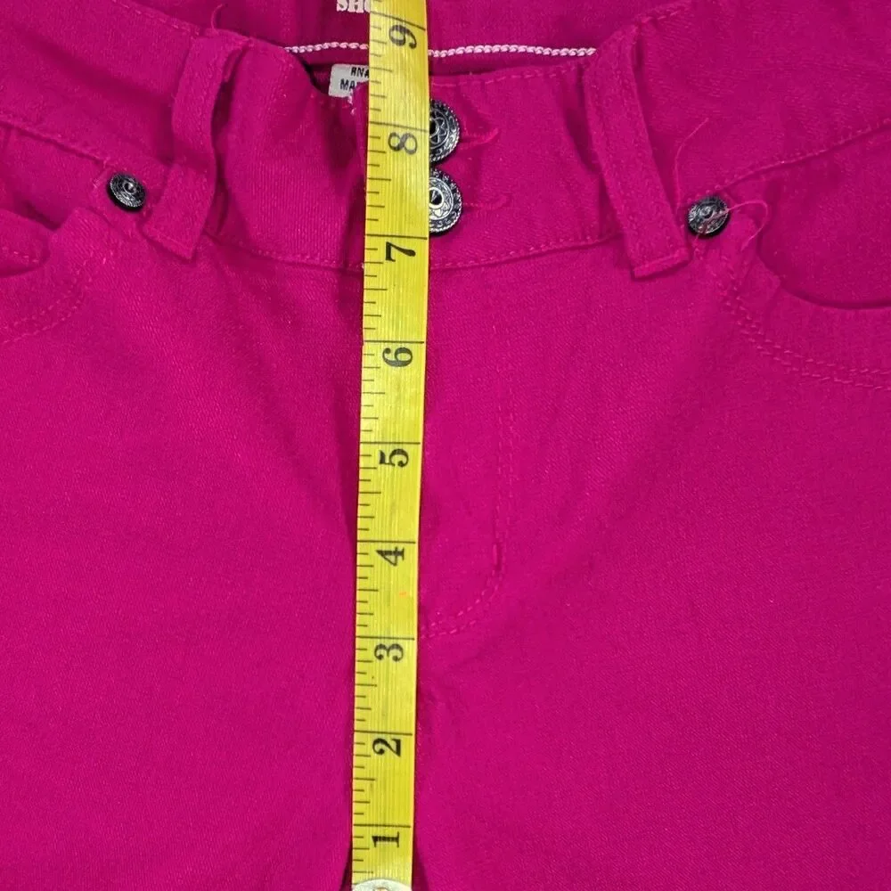 Sabrina Lauren Womens stretch front zipper and button Bermuda Shorts Sz 6